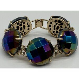 Kendra Scott Cassie Iridescent Gold Tone Bracelet